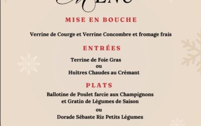 Menu de Noël !